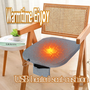 Graphene Heated Seat Cushion USB Electric Fast Heating <b>Chair</b> <b>Pad</b> Warm Seat Cushion for Home Office Car Winter Heating <b>Pad</b> - Product Image 5