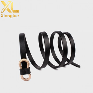 Nouvelle Arrivée Ceintures en Cuir Véritable pour Femme avec Boucle en Alliage Doré Ceinture Fine Ajustable pour Femme - Product Image 3
