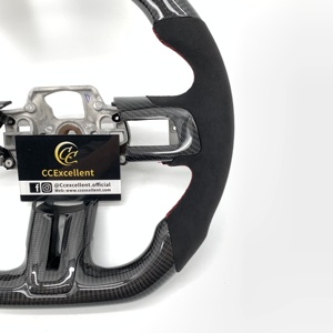 Volante de Fibra de Carbono y Alcántara Personalizado CCExcellent para <span class=keywords><strong>Ford</strong></span> <span class=keywords><strong>Mustang</strong></span> 2015-2023 - Product Image 2
