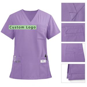 Anti Wrinkle Breathable Hospital Scrubs Uniform Suits High Quality Custom Dental Hospital Scrubs Uniforms Medical Scrubs - Product Image 1