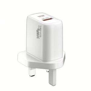 Best Quality <b>USB</b> Wall Charger 38W Super Fast Charger for Phone 16 15 Pro Max US EU UK <b>Plug</b> PD Charger Type <b>C</b> Travel Adapter - Product Image 3