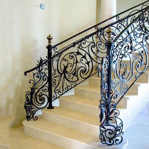 Rampe d'<span class=keywords><strong>escalier</strong></span> moderne en <span class=keywords><strong>fer</strong></span> <span class=keywords><strong>forgé</strong></span>, best-seller 2015, design polyvalent pour l'extérieur, utilisable sur les balcons, les escaliers, les villas, les centres commerciaux - Product Image 6