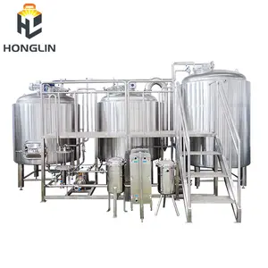 Honglin equipamento para fabricação de cerveja, artesanato industrial de 500l 1000l 2000l 500 litros 1000 litros 2000 litros máquinas de cervejaria