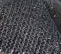 Voile d'ombrage triangulaire en HDPE noir, taux d'ombrage de 90 %, 4x4x4m avec œillets pour patio, jardin, extérieur, protection solaire