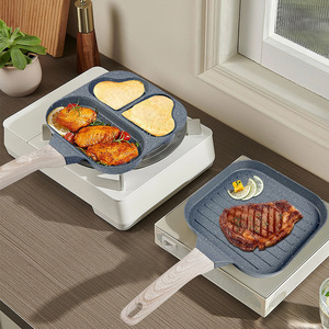 Ensemble <span class=keywords><strong>de</strong></span> poêles en aluminium <span class=keywords><strong>de</strong></span> style américain, qualité alimentaire, antiadhésif, <span class=keywords><strong>pour</strong></span> le petit-déjeuner des enfants, steak <span class=keywords><strong>de</strong></span> bœuf, œufs, gâteaux, nourriture <span class=keywords><strong>pour</strong></span> bébés, <span class=keywords><strong>ustensiles</strong></span> <span class=keywords><strong>de</strong></span> <span class=keywords><strong>cuisine</strong></span> à domicile - Product Image 4
