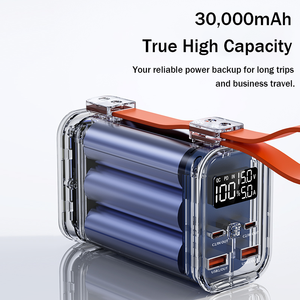 Banco de Energía de 30000mAh y 100W para Portátil, Cargador Portátil para Exteriores con Luz LED para Camping - Product Image 5