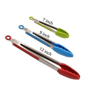 High Quality <b>Kitchen</b> Kitchenware Baking <b>Tong</b> Set Stainless Steel Silicone Bbq Clip Clamps Cooking Tools for Kids - Product Image 3