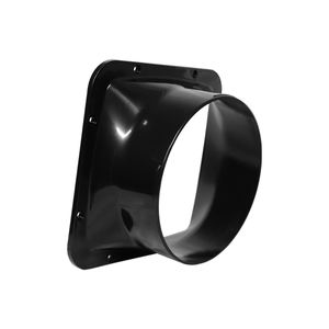 Zwart Pvc Plastic Duct Verbinding Fittings Voor Luchtcirculatie Verdikte Vierkante Flens - Product Image 2
