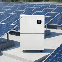 Batería de Energía Solar Híbrida Apilable Todo en Uno de 15kWh 30kWh con LiFePO4, Monitoreo por Aplicación Móvil, Compatible con Generador Diésel