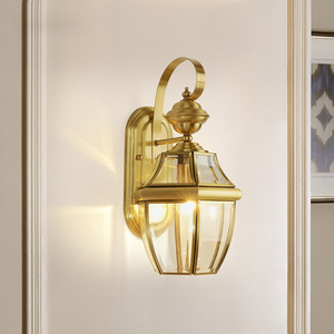 Applique murale extérieure en laiton massif, étanche IP65, style <span class=keywords><strong>continental</strong></span> - Décoration haut de gamme pour villa et jardin - Product Image 2