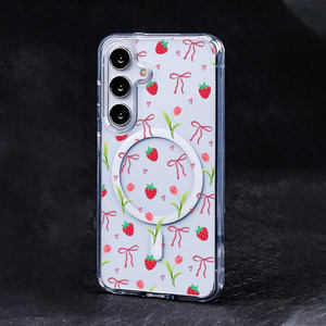 Funda de Lujo Transparente para Teléfono con Lazo Magnético, Material de PC, Diseño Impreso a Prueba de Golpes para <span class=keywords><strong>Samsung</strong></span> <span class=keywords><strong>Galaxy</strong></span> S25 Ultra A55 - Product Image 5