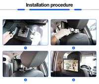 Écran publicitaire interactif tactile de 12 pouces pour taxi, lecteur multimédia vidéo en boucle, signalisation numérique