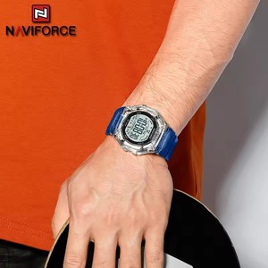 NAVIFORCE 7136 Men Fashion Outdoor Watch Electronic LCD <b>Digital</b> Casual Date Week Alarm Wristwatches Silicone Electronic <b>Clock</b> - Product Image 4