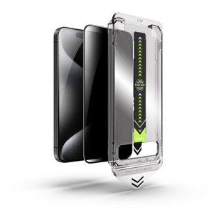 Protector de Pantalla de Vidrio Templado 9H 2.5D con Caja de Instalación y Aplicador Fácil para iPhone 13 14 15 Pro Max - Product Image 1
