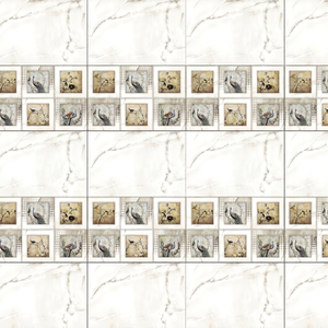 Carreaux muraux 3D en céramique émaillée, style moderne classique, 300x300mm/300x450mm, isolation thermique, fonction brique réfractaire - Product Image 1