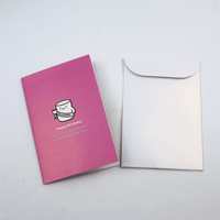 Carte de vœux personnalisée en papier avec dessin animé, enveloppe rose imprimée, carte cadeau personnalisée pour remerciement, anniversaire, fête