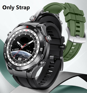 Correas de Reloj de Caucho Fluorado de Alta Gama para Relojes Huawei y Samsung de 22 mm, Correa de Reloj Deportiva de Caucho Resistente al Agua - Product Image 1