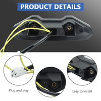 Lampu Sein LED Atubeix Lampu Rem LED Belakang untuk Yamaha MT-09 FJ-09 MT09 Tracer FZ-09 2014 2015 2016