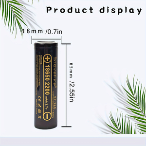 סוללה מקורית 18650 ליתיום 3.7v קיבולת מלאה 2200 מתאים סוללה פנס אור - Product Image 2