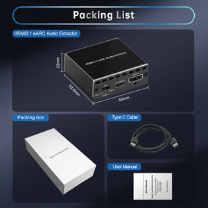 4K120Hz HDMI 2.1 EARC <span class=keywords><strong>Audio</strong></span> Extractor 1 en 1 <span class=keywords><strong>Out</strong></span> Support VRR ALLM HDCP2.3 ARC EARC pour PS5 Xbox NVIDIA AMD - Product Image 6