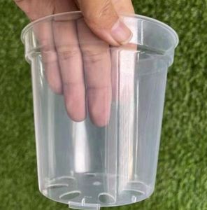 Pots à fleurs en plastique <span class=keywords><strong>transparent</strong></span> extra-larges en gros, pots à orchidées avec trous, pots de jardin en plastique avec trous, pots à orchidées, vente directe d'usine - Product Image 4