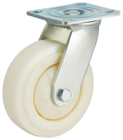 Roue pivotante robuste en PP/Nylon blanc de fabrication chinoise, capacité de charge de 150 kg à 400 kg, pour chariot ou chariot à outils