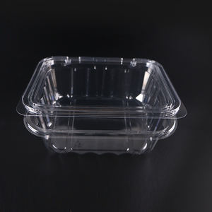 Nueva llegada gran caja de plástico PET biodegradable caja de embalaje desechable blíster concha de <span class=keywords><strong>almeja</strong></span> para frutas vegetales contenedor de alimentos - Product Image 5