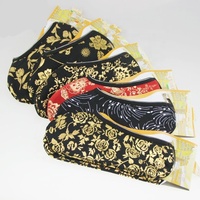 Chaussettes d'hiver chaudes antidérapantes pour femmes musulmanes, motif fleur dorée, pour l'intérieur