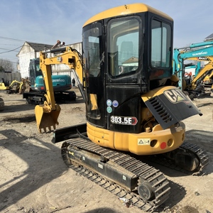 Excavadora pequeña Caterpillar 303.5E de segunda mano con pocas horas de uso, giro de cola cero, miniexcavadora para proyectos agrícolas y de tuberías - Product Image 1