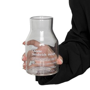 Ad alto valore minimalista di grande capacità resistente al calore <span class=keywords><strong>vetro</strong></span> <span class=keywords><strong>in</strong></span> lettera perla Latte tazza da tè per caffè Latte - Product Image 5