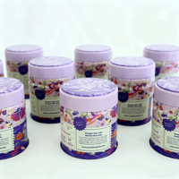 Petite boîte décorative en fer blanc pour aliments, couleur personnalisée, 30g 40g, pour poudre de Matcha, taille personnalisée 60x68, boîte à thé et bonbons