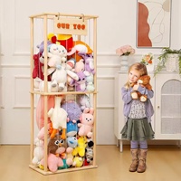 Support de Présentation Créatif en Bois pour Animaux du Zoo, Décoratif, Style Artisanat Fait Main, pour Chambre d'Enfant et Crèche