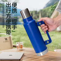 Nouvelle gourde isotherme sous vide en acier inoxydable 304 de grande capacité pour adultes, idéale pour le camping et la conservation de la chaleur