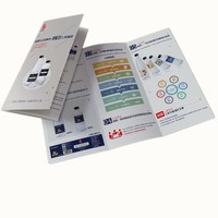 Vente en gros de brochures pliées en couleur personnalisées, impression de brochures tailles A3 A4 A5, publicité promotionnelle, papier d'usine