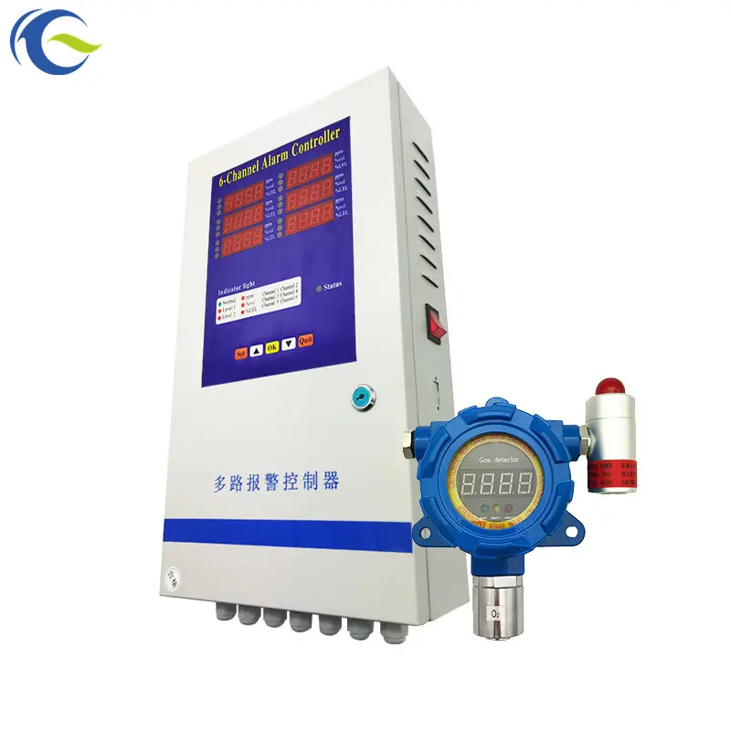 Hersteller Multi kanäle Gas alarm controller gas erkennung system mit feste gas detektor