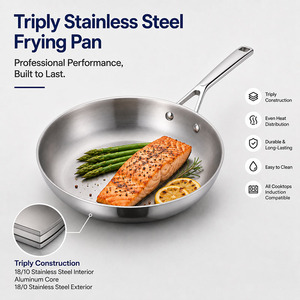 Sartén de Acero Inoxidable de 5 Capas TIANXING, Sartén Antiadherente, Sartén Reforzada, Utensilios de Cocina Completamente Recubiertos, Libres de PFAS - Product Image 1