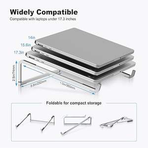 Support universel pour ordinateur portable, ventilé, pliable, compatible avec les ordinateurs <span class=keywords><strong>portables</strong></span>, pour bureau - Product Image 6