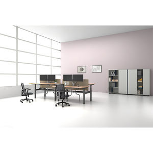 Ergonomic Modern Convertible Smart Work Station Electric Height Adjustable 4-Leg Sit-Stand Desk - Product Image 3