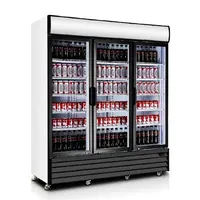 商用ガラストリプルドア直立大型飲料クーラー冷蔵庫