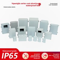 Boîtiers de jonction étanches IP66 en aluminium moulé pour extérieur, vendus par le fabricant, avec bouton-poussoir métallique, pour usage intérieur/extérieur