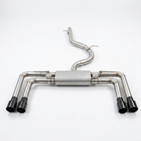 Système d'échappement en acier inoxydable Valvetronic Performance Catback pour Audi A3 S3 avec une épaisseur de 1,5 mm et une finition lisse