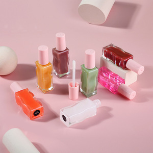 Huile à lèvres repulpante personnalisable MLM en bouteille de verre, changeant de couleur selon la température, à l'avocat, nourrissante, hydratante, végane - Product Image 5