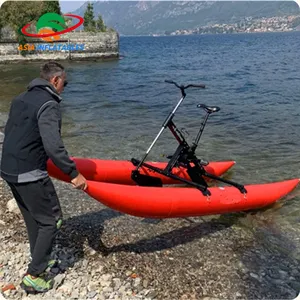 新型水上自行车运动游戏产品轻型水上自行车浮动踏板湖上/海上自行车
