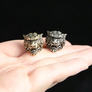 Cuentas de latón Tiger King para cuchillos, accesorios colgantes DIY EDC, herramienta de supervivencia al aire libre, colgantes para cordones tejidos, Fidget Spinners metálicos - Product Image 4