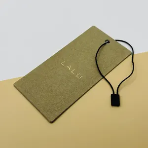 Paper Clothing Hang Tags For Clothes Garment Printed Brand Logo Hanging Tags