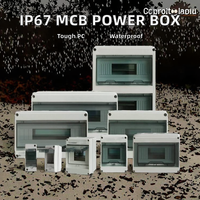 Boîtier de distribution d'énergie combiné avec disjoncteur principal MCB Mingguan HT-8way IP67 étanche 400V 30A/16A, 6 prises pour