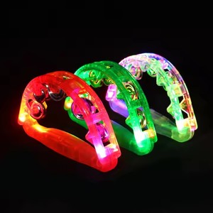 Promotionele LED-flitsende tamboerijn, muzikale flitsende tamboerijn, handpercussie-instrument, gloeiend concertlicht - Product Image 6