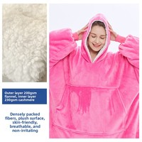 Sweat-shirt à capuche grande taille, type couverture paresseuse, avec grande poche, pull en flanelle, idéal pour la maison et les aventures en plein air