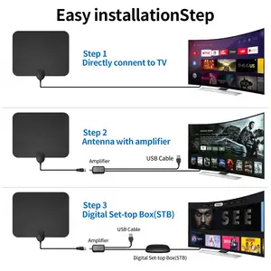 Fabriek Oem Hoge Kwaliteit Rv Onbeperkt 4K 1080P Digitale Indoor Tv Film Antenne Voor Gratis Kanalen