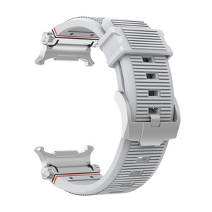 Bracelet en silicone à libération rapide Upro pour Samsung Galaxy Watch Ultra 47 mm, bracelet sport robuste Mecha Explorer, connecteur métallique sans espaces - Product Image 6